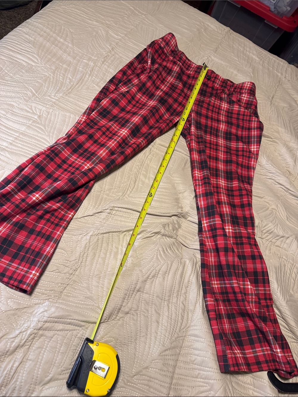 Cato Red and Black Plaid women’s Pants Sz LP